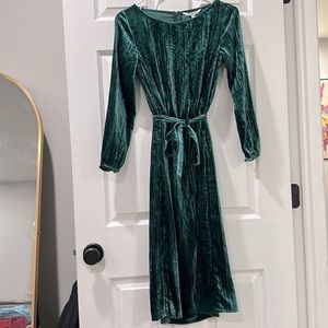 Mini dark green long-sleeved dress - NEVER WORN WITH TAGS